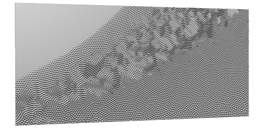Reaction Diffusion No.2 出力画像を3D化